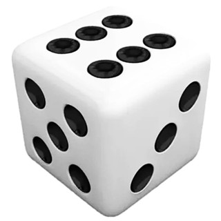 Dado 6 Lados 6 Faces Branco 16 mm Escolar Clássico tabuleiro jogos