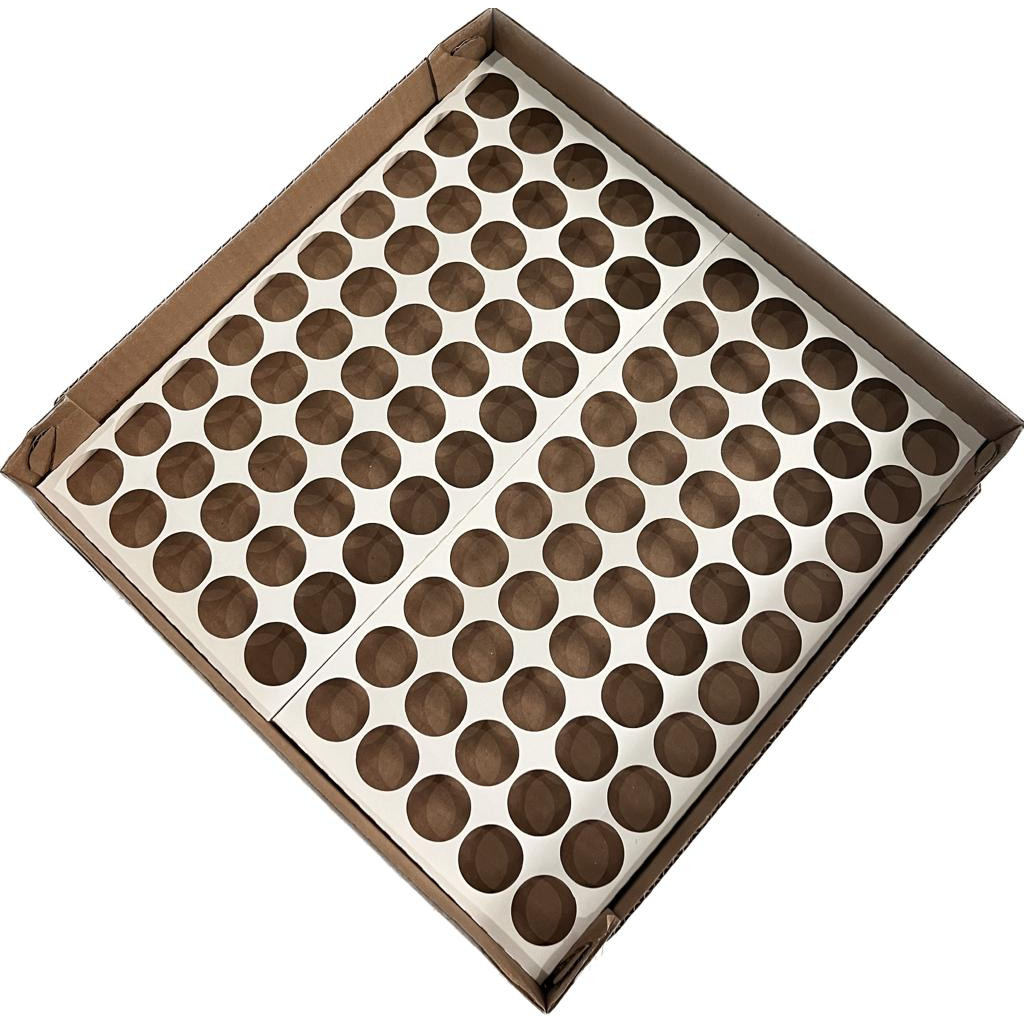 Caixa Transporte 100 Doces Com Berço 35x35x5 Cm Branca (10 Unidades) em Oferta na Shopee