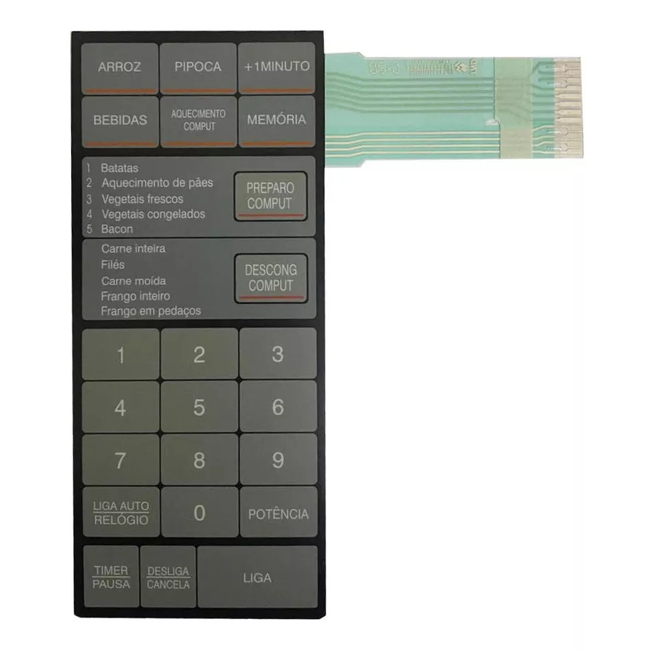 Teclado Compativel Microondas Sharp Rb 5a43 - Rb5a43 em Oferta na Shopee