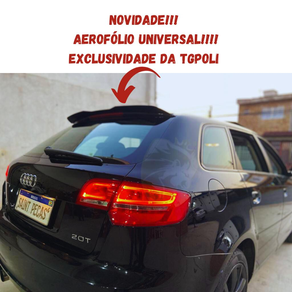 Aerofólio Universal/black Piano/serve Em Todos Veículos Top