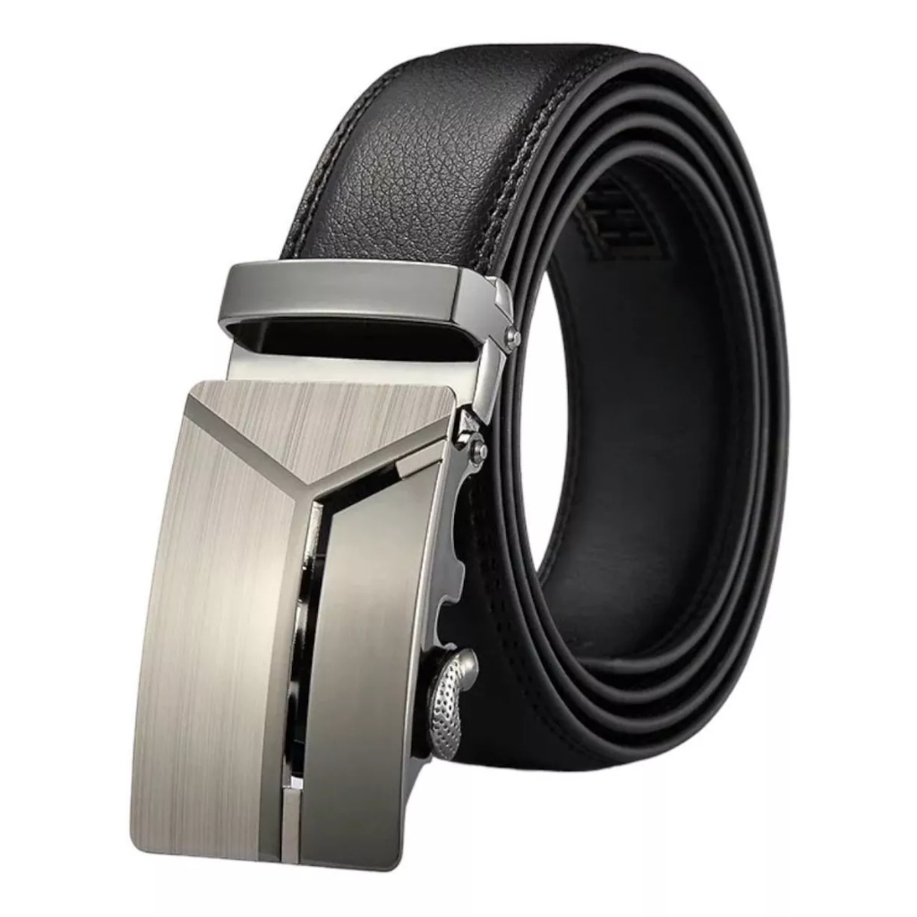 Cinto Masculino Social Em Couro Catraca Regulável