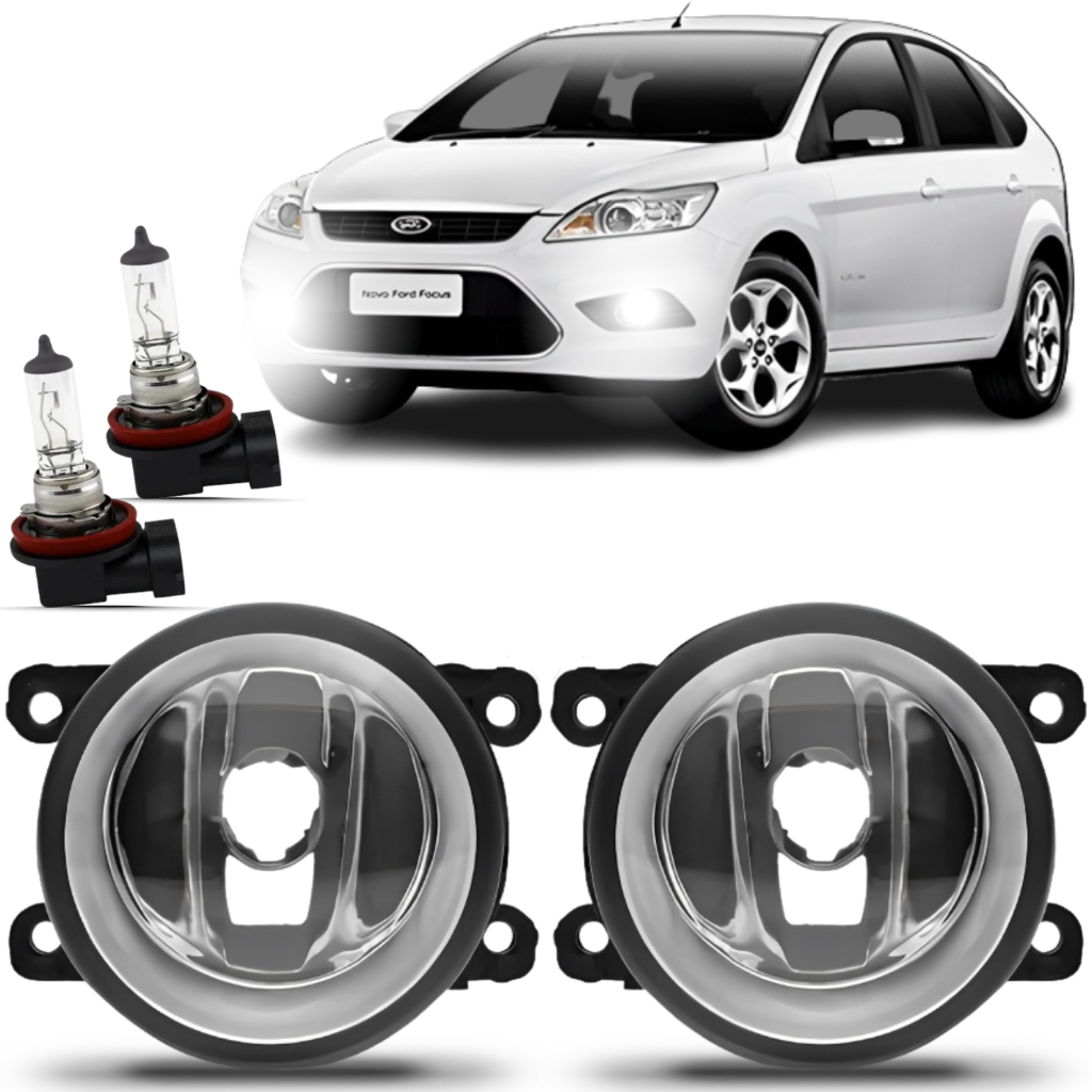 Par Farol Milha Ford Focus 2009 2010 2011 2012 2013 + Lâmpada