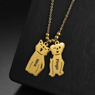 Colar Mãe de Pet - Aço Inoxidavel - Com personalização do Nome