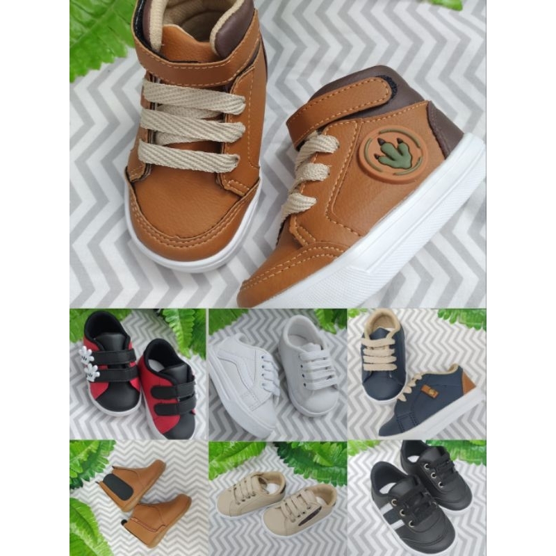 Calçado infantil masculino com sola sapatinho tênis bota menino bebê bebe sapatinhos sapat...