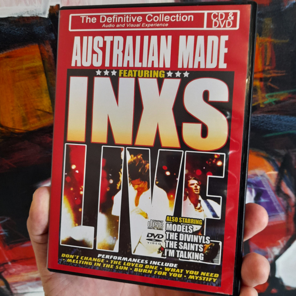 Dvd duplo, INXS Live, Australian Made. 2 mídias intactas, como novas. Original.