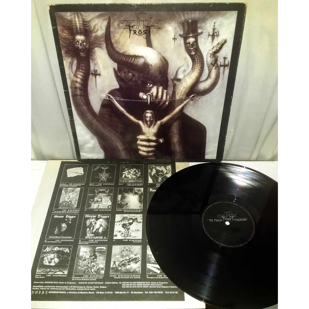 LP Celtic Frost ‎- To Mega Therion. Importado. Primeira prensagem. ( Bathory, Sodom, Venom, Mercyful Fate, Hellhammer )