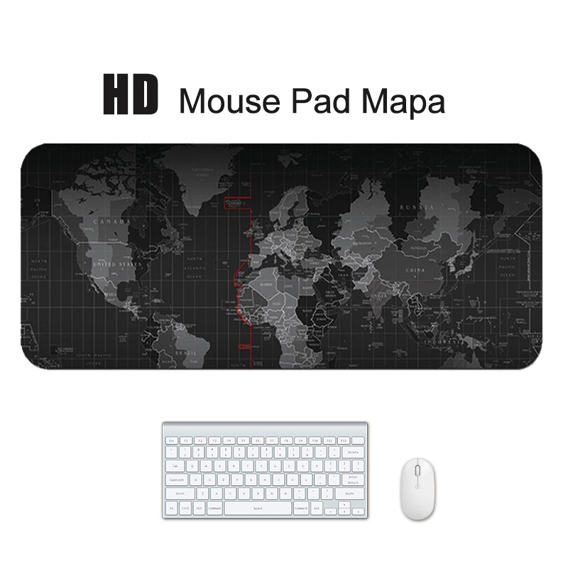 80 x 30cm Tapete De Mouse Grande Antiderrapante De Mapa Do Mundo Espesso 90x40cm em Oferta na Shopee