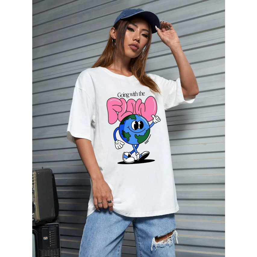 Camiseta Unissex Casual Oversized Blusa T-shirt básica Confortável Malha Lisa Premium