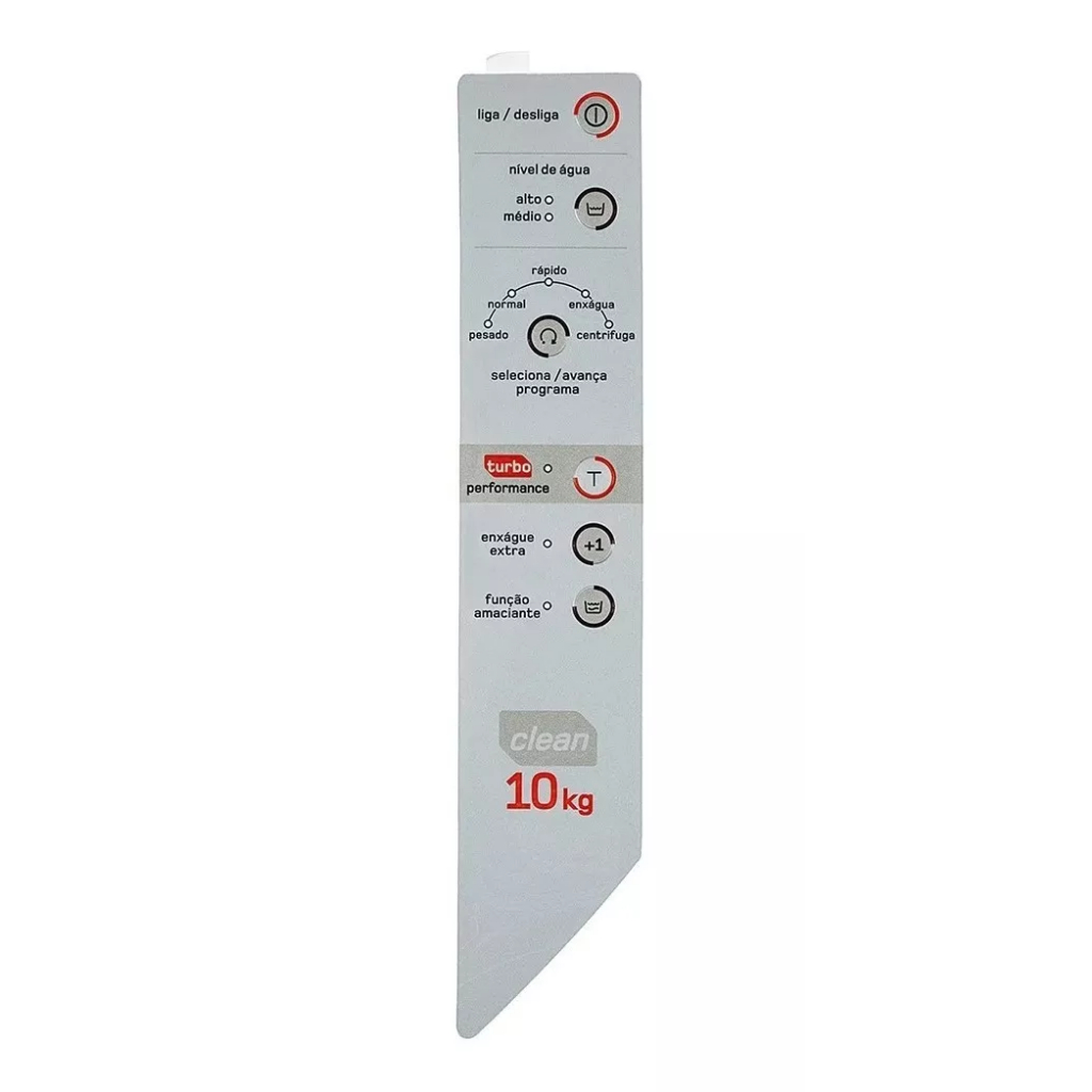 Painel Decorativo Compatível lavadora Brastemp Bwc10 W10174627