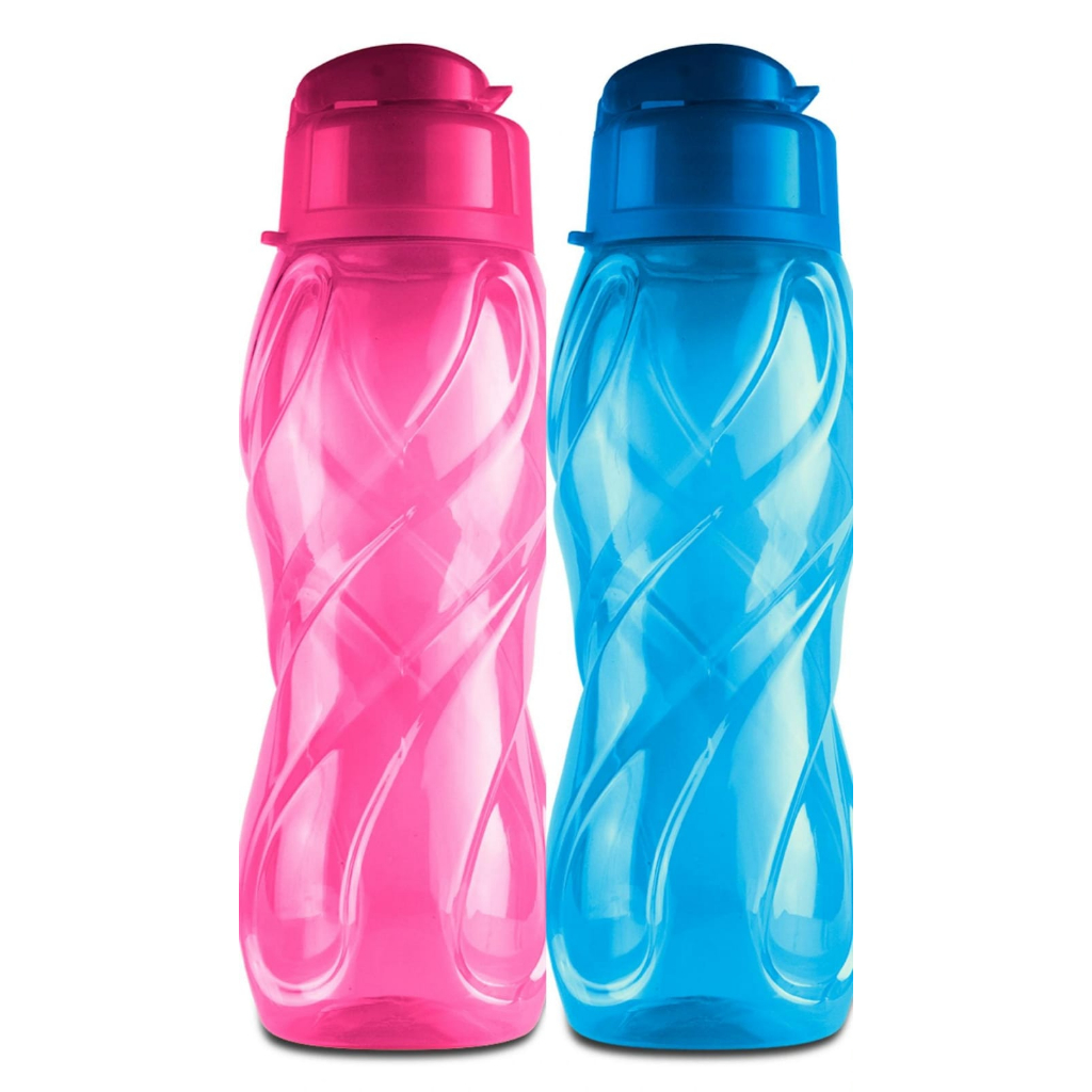 [KIT] 2 (DUAS) - Garrafa Squeeze Madri (1LITRO) (PROMOÇÃO)- Plastshop