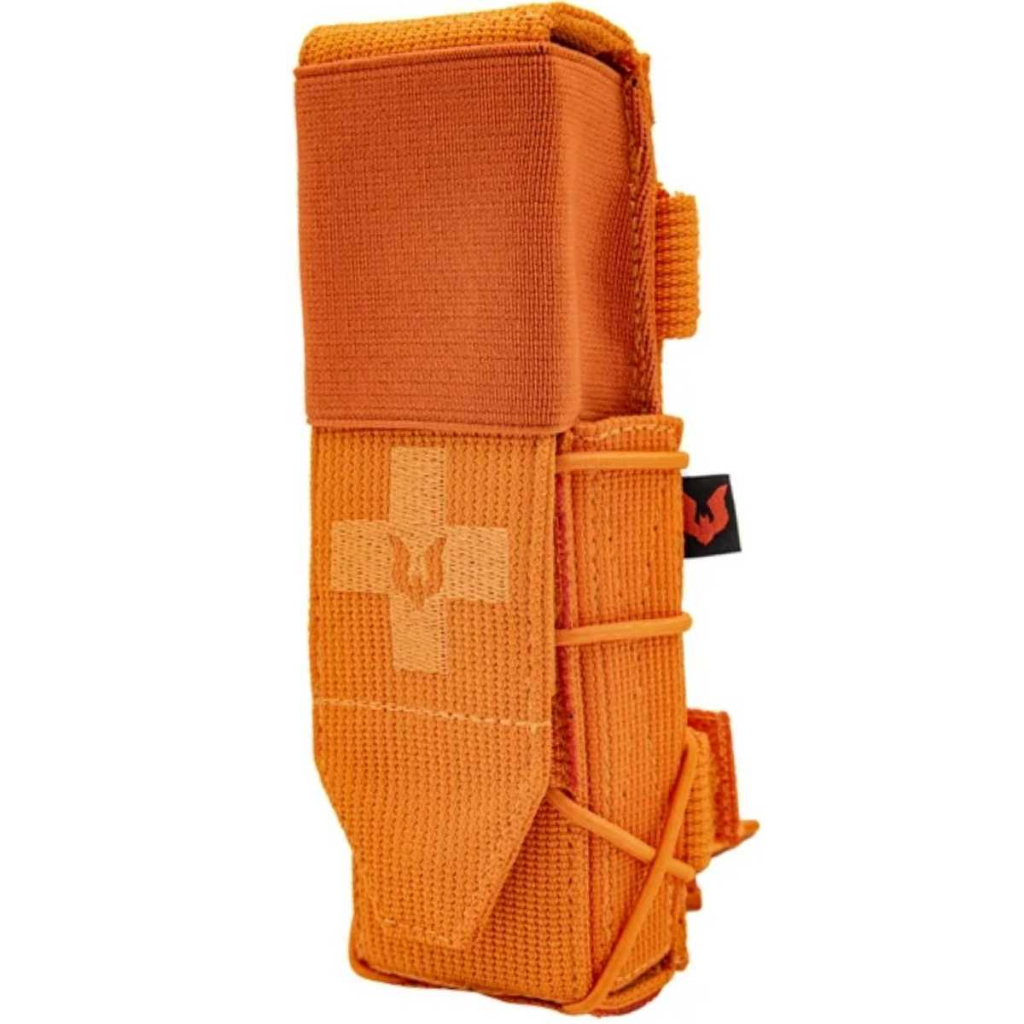 Porta Torniquete Tático Horizontal Vertical Cordura APH Laranja Desmodus Original Cinto Colete Case