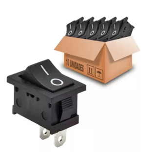 Kit 10 Chaves Gangorra Kcd1-101 Liga/desliga 2 Terminais 6a em Oferta na Shopee