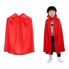 Capa infantil Carnaval Com gola Festa Fantasia.