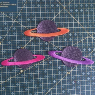 Patch Adesivo de Roupa Aplique Bordado termocolante Planeta