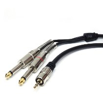 CABO P2 ESTEREO X 2 P10 MONO PROFISSIONAL 1,80MT