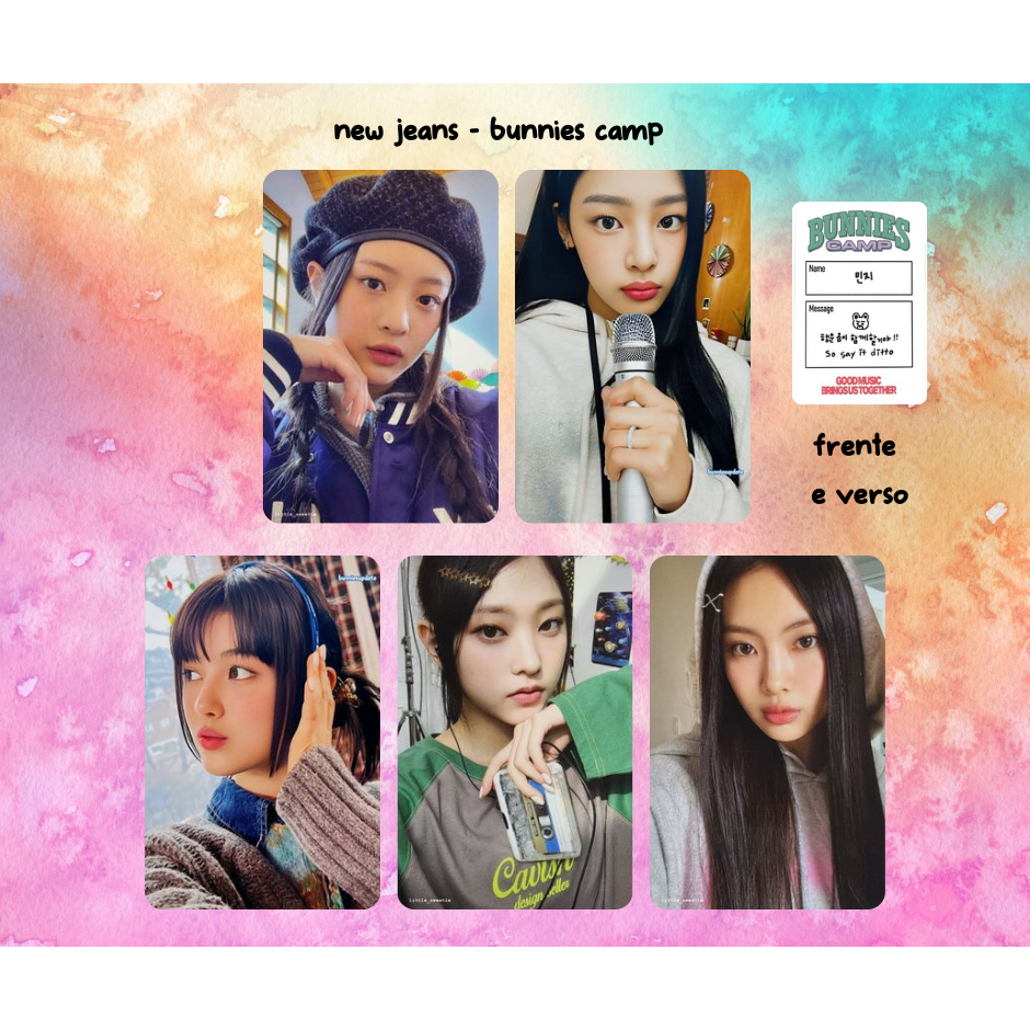 KPOP NEW JEANS - Kit FANMADE photocards BUNNIES CAMP 2023 em Oferta na Shopee