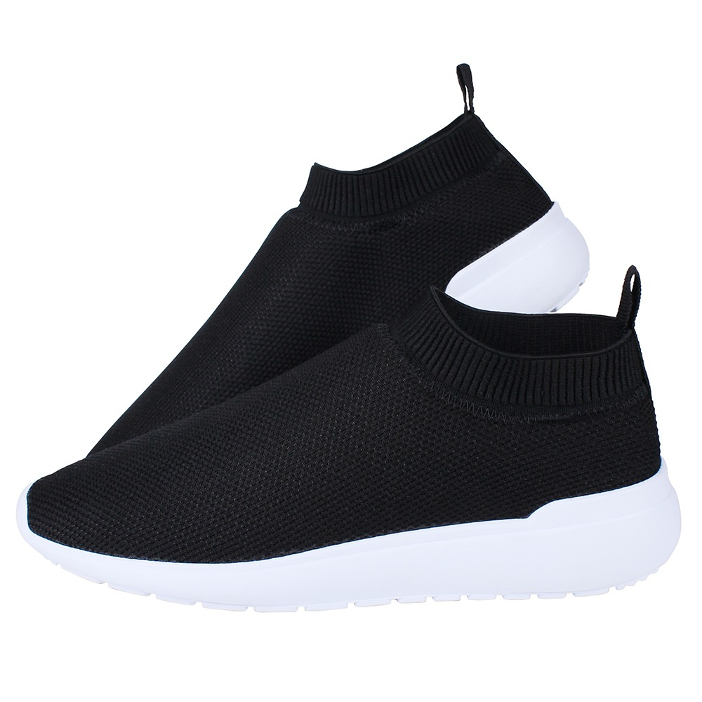 Tênis Feminino Meia Esportivo sem Cadarço Slip On Fácil de Calçar Academia