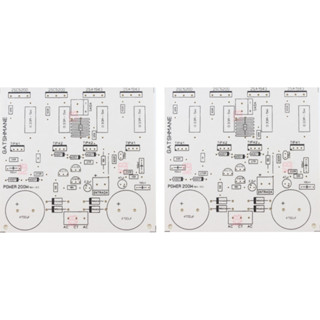 2 X Placa Lisa Para Montar Amplificador Audio 200w Mono com fonte