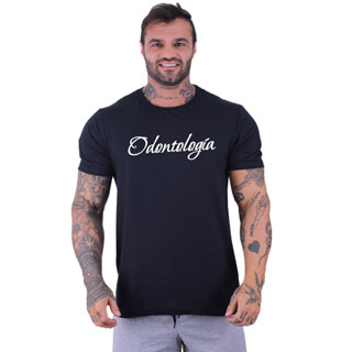 Camiseta Tradicional Clássica MXD Conceito Algodão Cursos Faculdade Odontologia