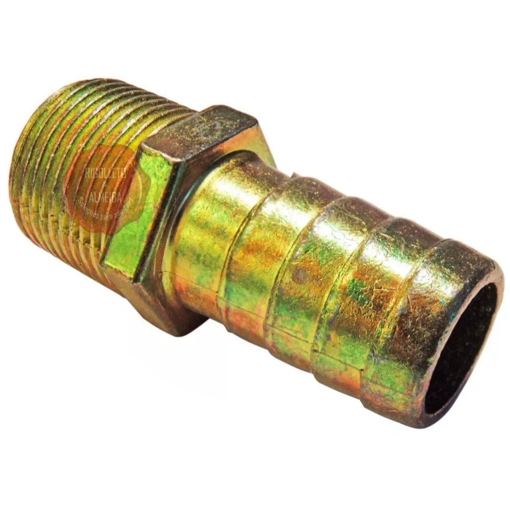 Kit 5 Uni - Adaptador Espigao 3/4x3/4 p/ Mangueira / conduite liso /  3/4 E Rosca 3/4 Fixo Garden