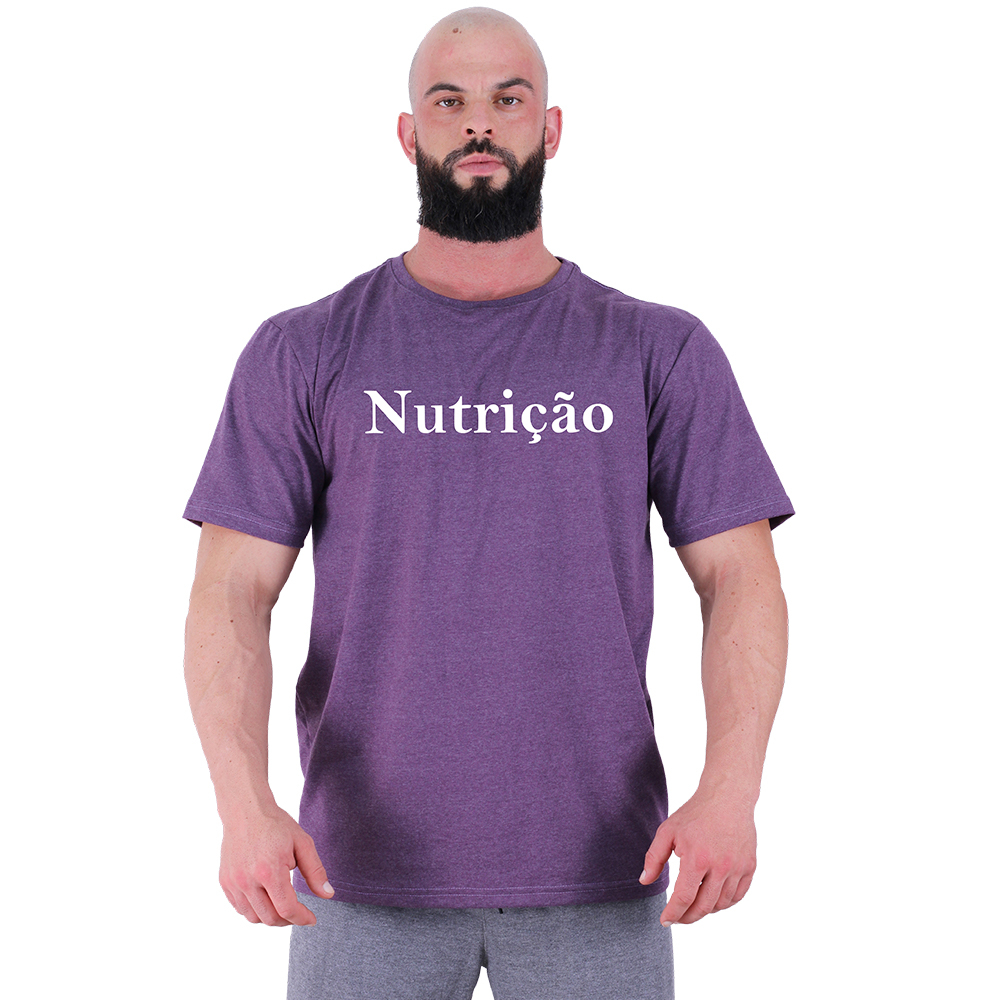 Camiseta Tradicional Clássica MXD Conceito Algodão Cursos Faculdade Nutrição Dieta