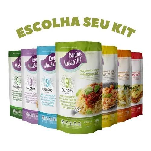 Kit 6 konjac Massa Mf- Macarrão Dieta Atacado