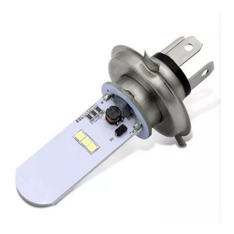 Lampada Farol Led H4 Moto Efeito Xenon Super Branca Titan cg pop110 cbx cb500 Cb 300 Xre bros 2003 a 2008 strada Falcon fazer lander Titan 125 150 160...