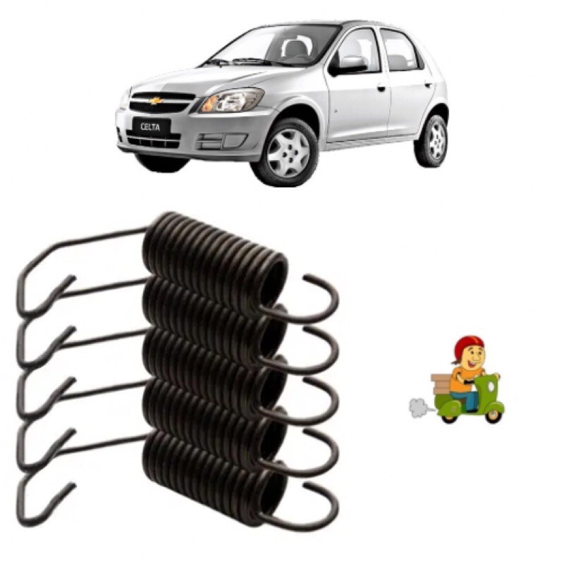 Kit 5 Molas Apoio Assento Banco Dianteiro  Celta E Prisma em Oferta na Shopee