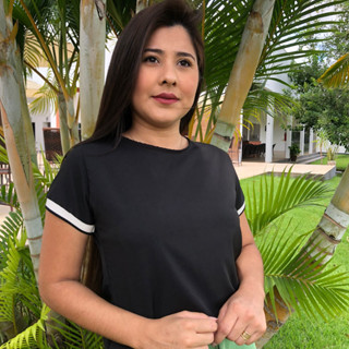 Blusinha Feminina Manga Curta no Sedinha Moda Evangélica