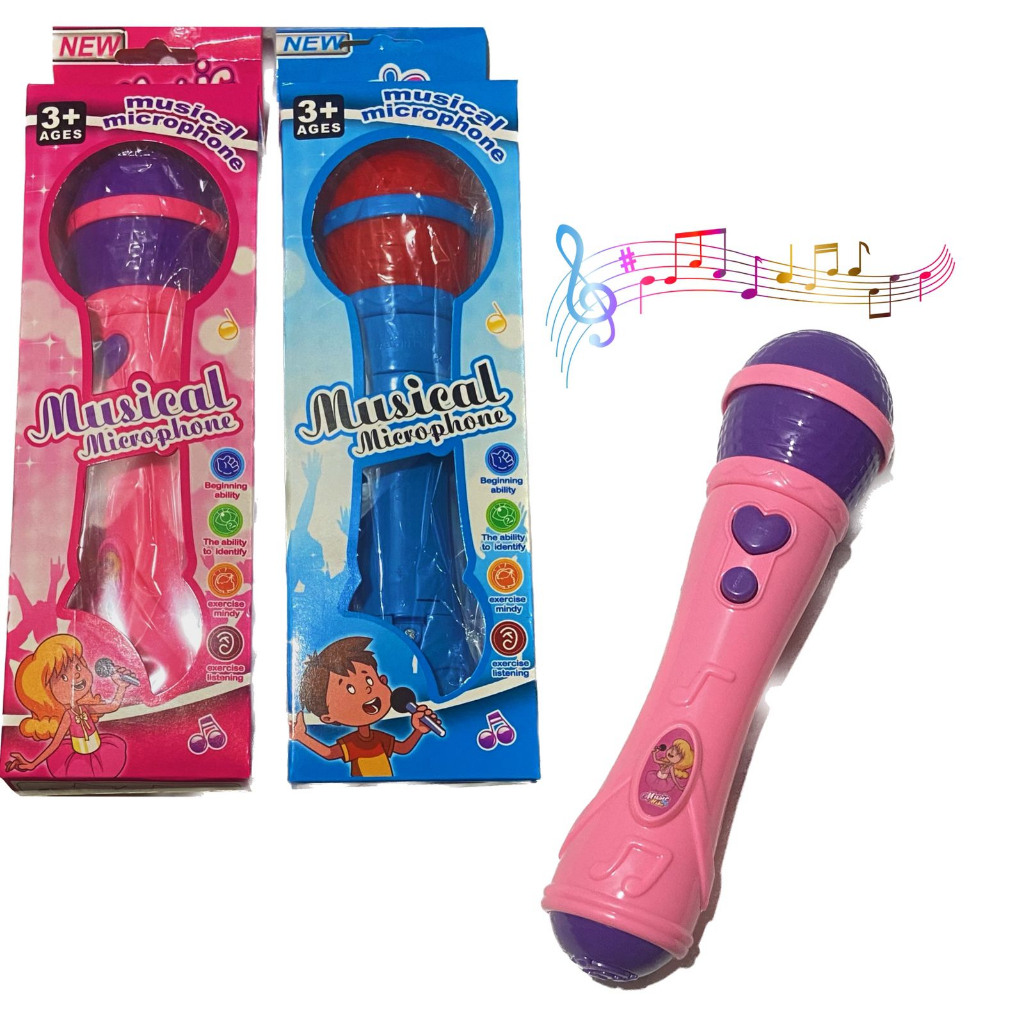 Brinquedo Microfone Infantil Que Sai a Voz Musical