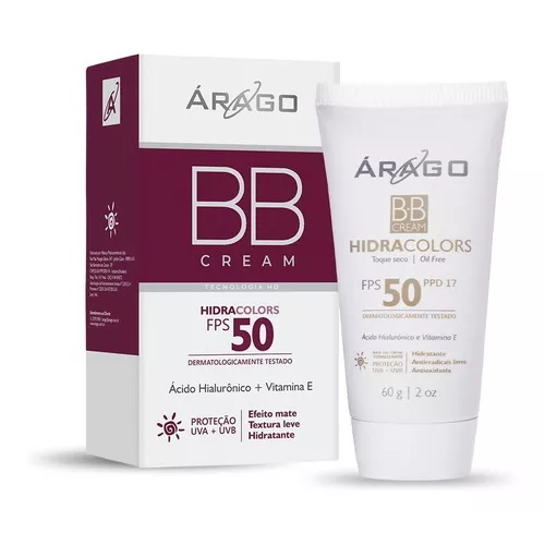 Bb CREAM PROTETOR SOLAR FPS 50 COR BEGE ÁRAGO -OFICIALFARMA