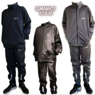 Conjunto Infantil, Menino juvenil, Refletivo, Agasalho de frio blusa calça sem capuz
