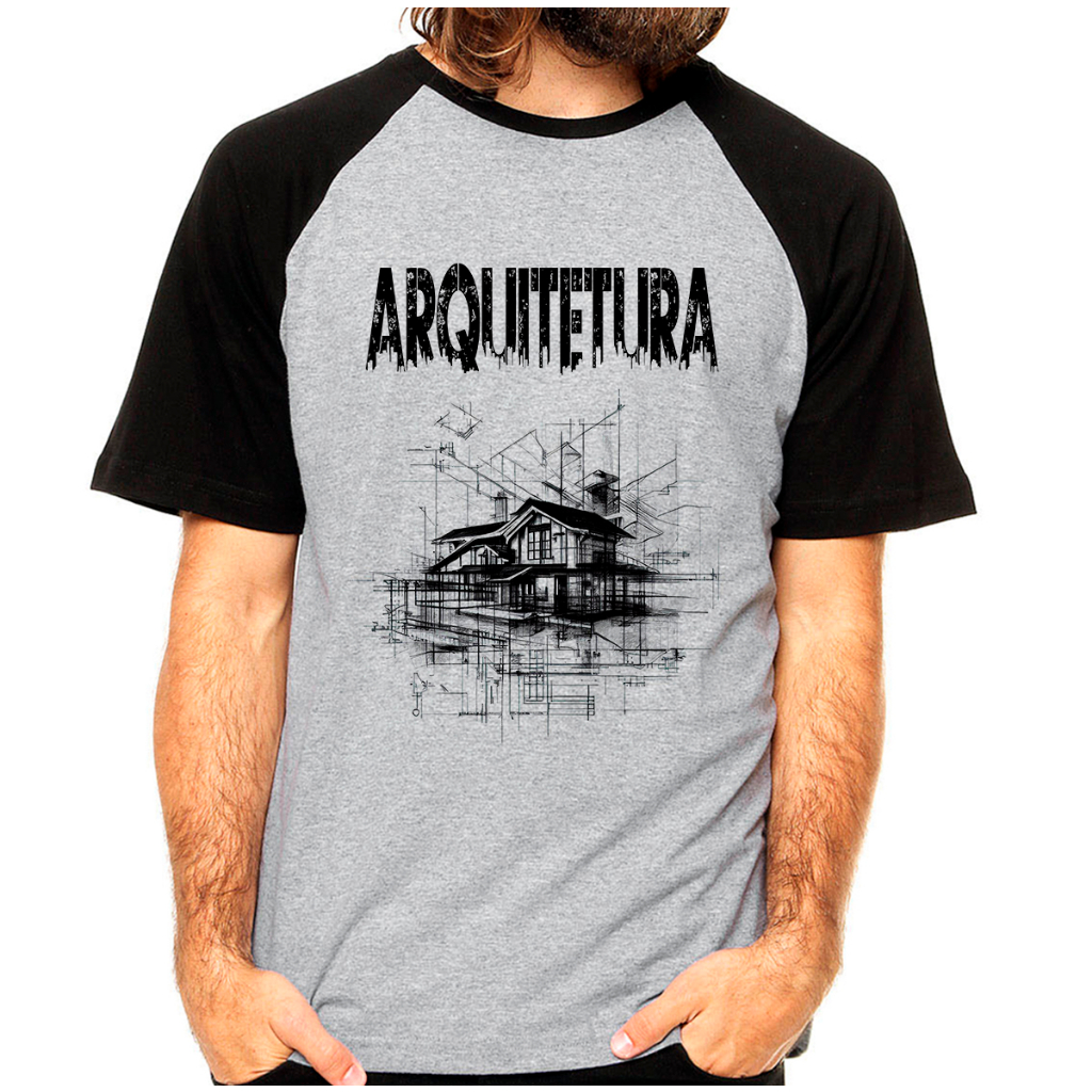 Camiseta Arquitetura e Urbanismo Faculdade Curso Arquitetura - Architecture Projeto #1