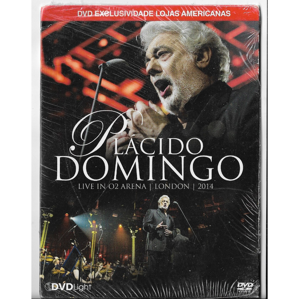 DVD Show Musical Plácido Domingo - Live in Arena London 2014 ( Original, Novo e Lacrado )