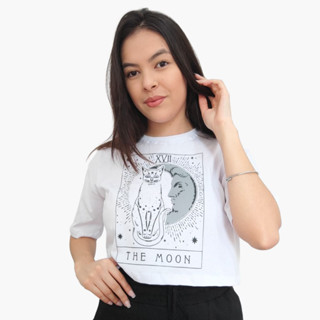 Camiseta Cropped Over Larguinho 100% Algodão