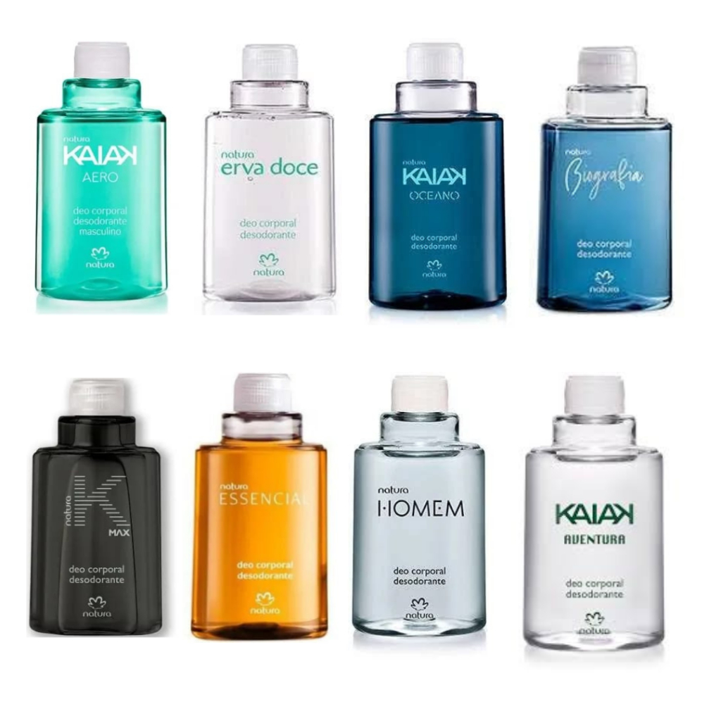 NATURA REFIL Deo Desodorante MASCULINO 100 ml ( KAIAK TRADICIONAL, K MAX, HOMEM TRADICIONAL, KAIAK AEREO, Essencial)