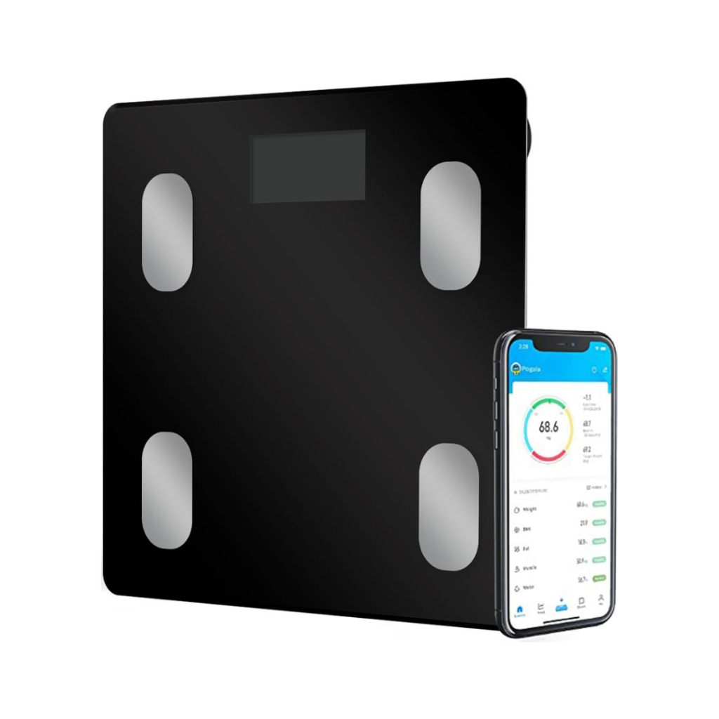Balança Digital Bioimpedância Corporal Pesa até 180kg Bluetooth Aplicativo