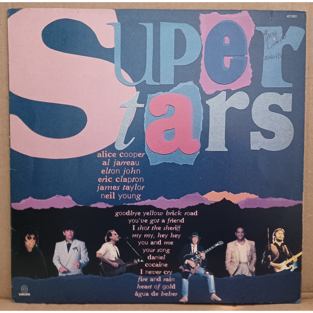 LP Disco De Vinil Super Stars - 1989 - LP Ótimo Capa Muito Boa Ler Descrição
