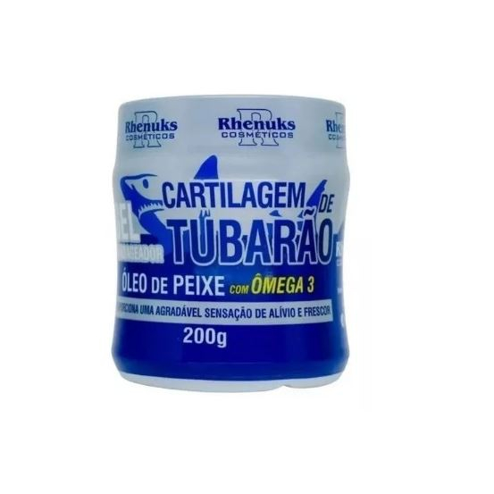 03 Pomadas Cartilagem de tubarão óleo peixe c/ ômega 3 200g - Rhenuks