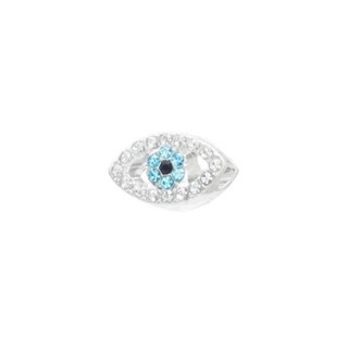 Berloque Olho Grego Strass Banhado a Prata 925