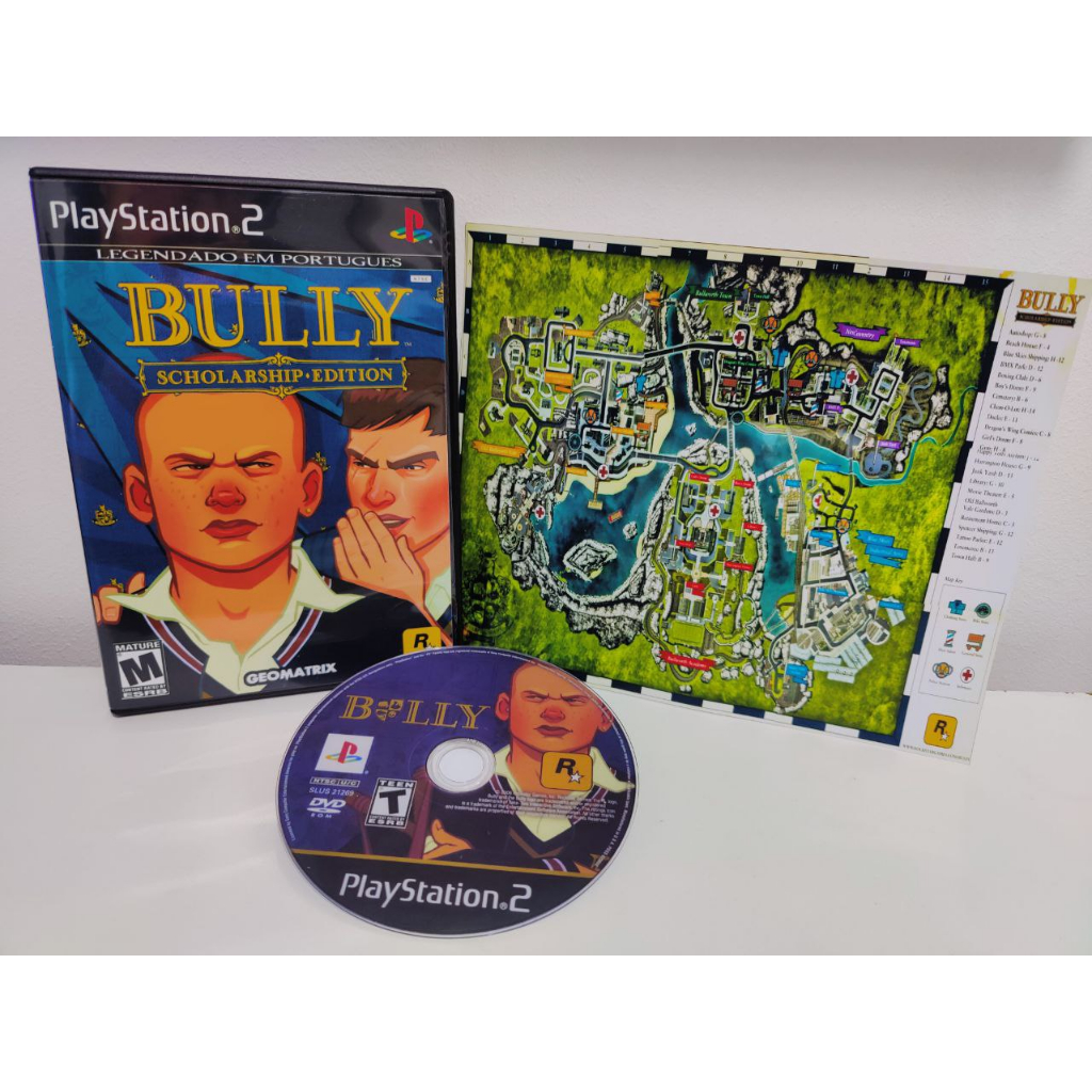 Bully pt-br c/ Mapa - PS2
