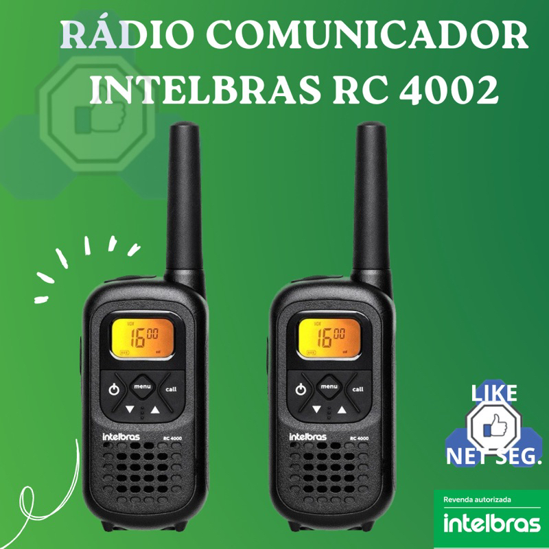 Rádio Comunicador Intelbras Rc 4002 (par)