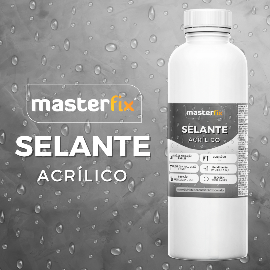 Selante para Cimento Queimado 1L - masterfix em Oferta na Shopee