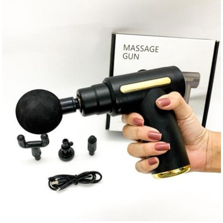 Massageador Elétrico Pistola Relaxamento Muscular e Definição dos Músculos Profissional Portátil Original Gun