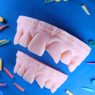 MODELO DENTAL 3D | MACRO MODELO ANTERIOR | TREINO ANTERIOR SUPERIOR | DENTES EM RESINA | ESCULTURA DENTAL | ANATOMIA DENTAL | ODONTOLOGIA