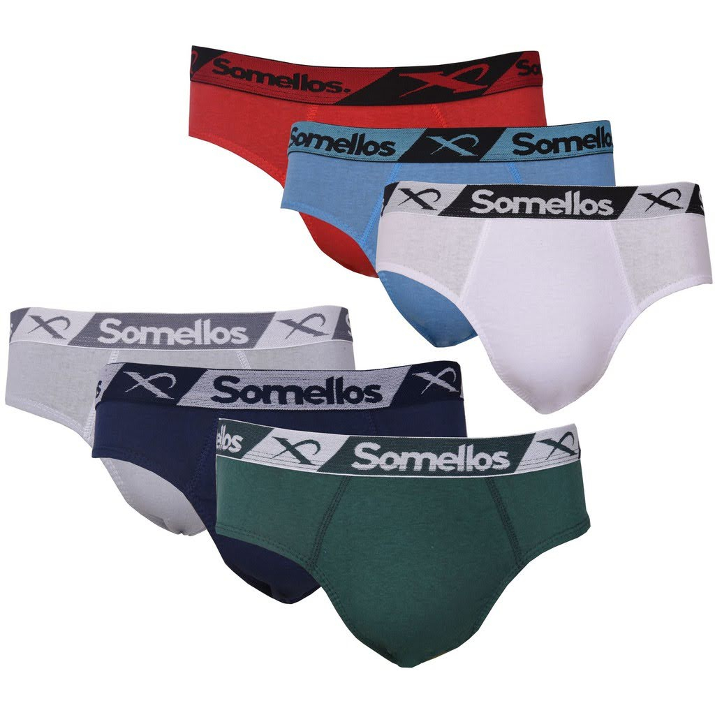 Kit 06 Cuecas Slip Zorba 100%  Algodão Cuecas Tradicionais