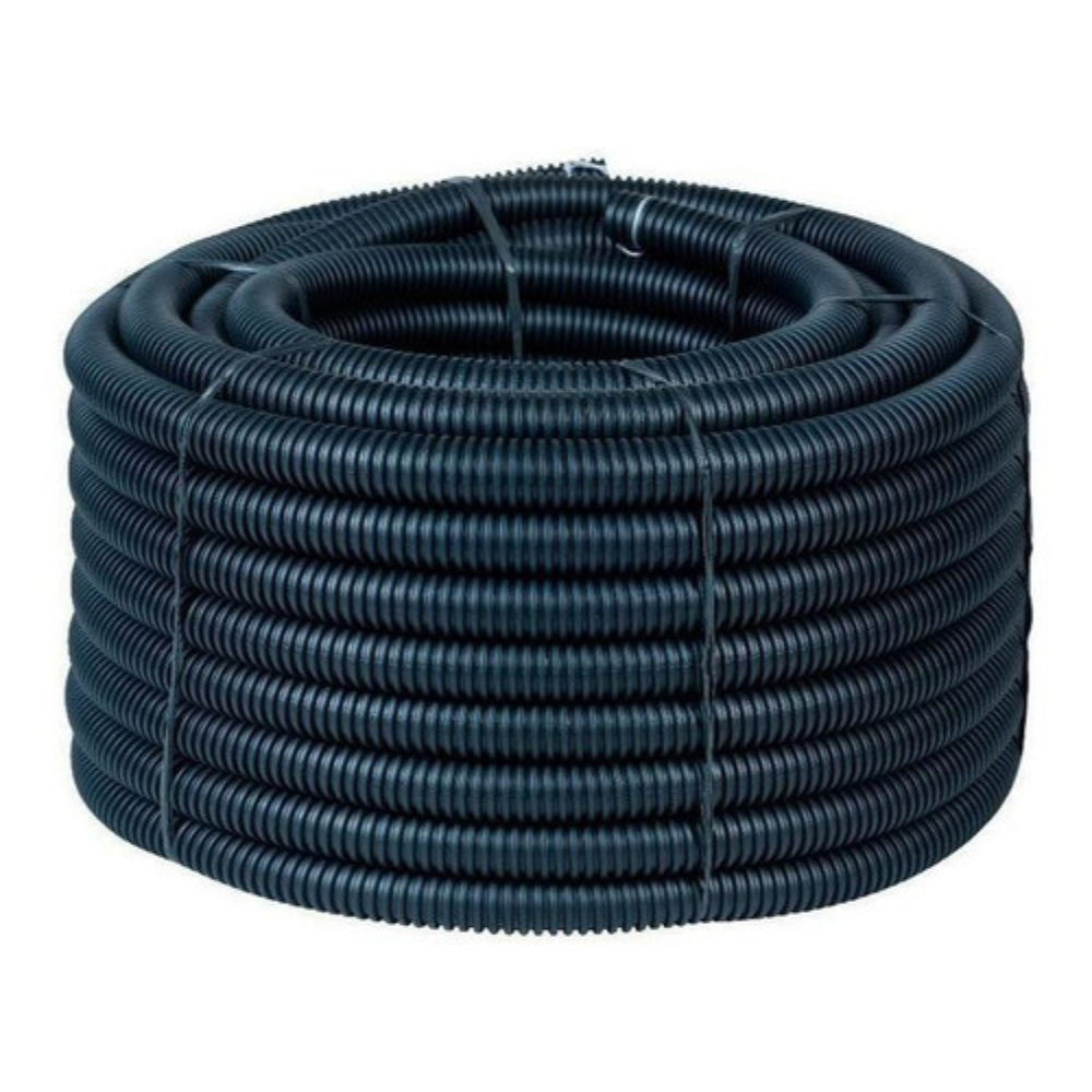 Conduite Corrugado Elétrico Rolo 50 Metros 3/4 Canduite Cinza Escuro 3/4 Reforçado - Promoção