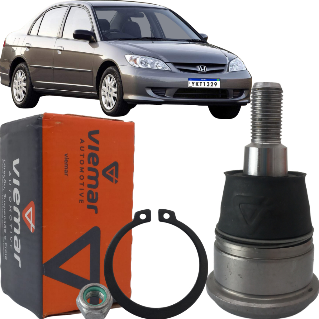 Pivô Inferior da Bandeja Original Viemar Civic 2001 Até 2006