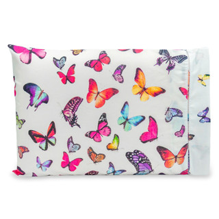 Fronha Estampada e Com Ponto Palito 70cmx50cm Percal 180 Fios