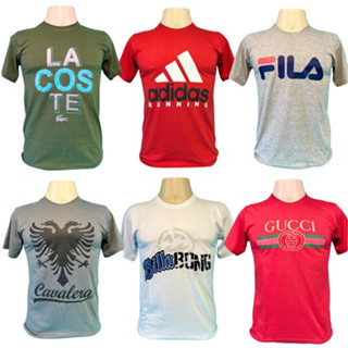 Kit 04 Camisetas Camisas Blusa Masculinas Multi-marcas. 100% algodão